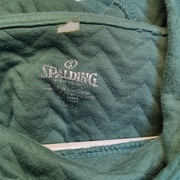Spaulding Women's Green‎ Chevron-Quilted Yoga Hoodie Size Large - Picture 6 of 9